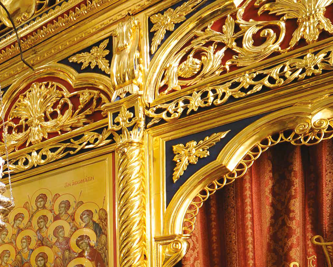 Detail of Gold Gilded Holy Temple