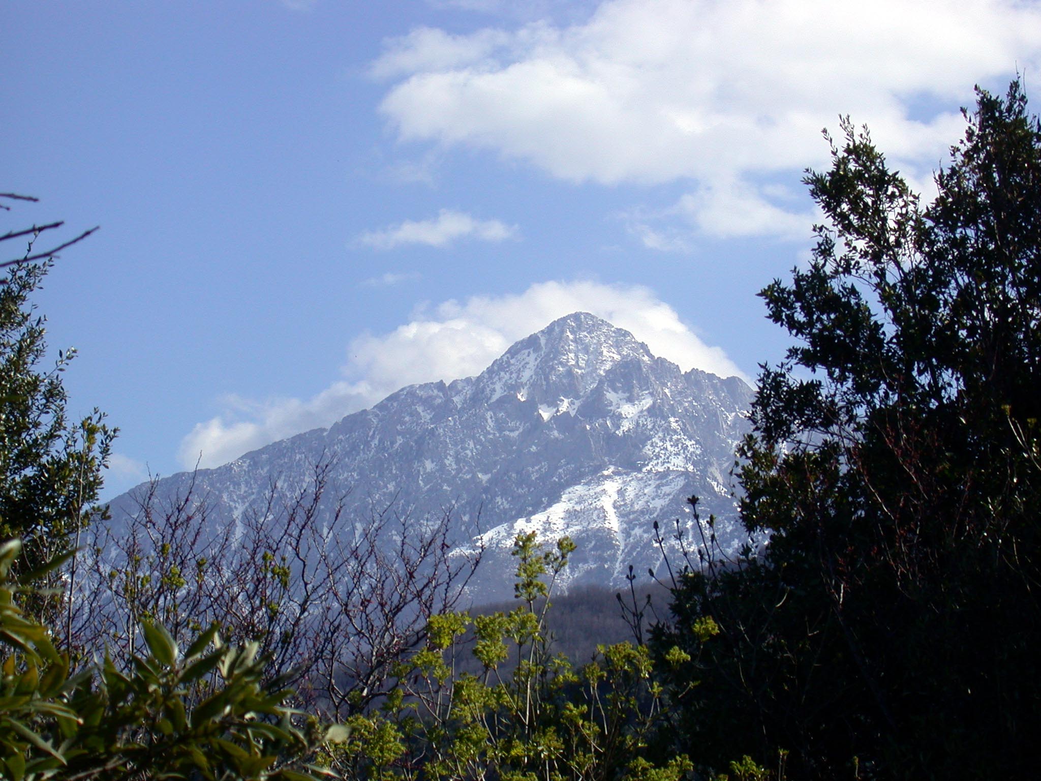 View of Mount Athos in Greece