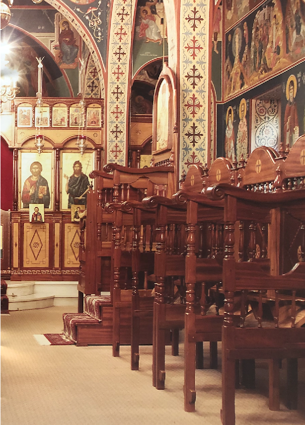 Right Side of Church Alter and Pews
