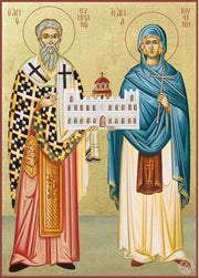 Saints Cyprian and Justina, Full Stature - Athonite